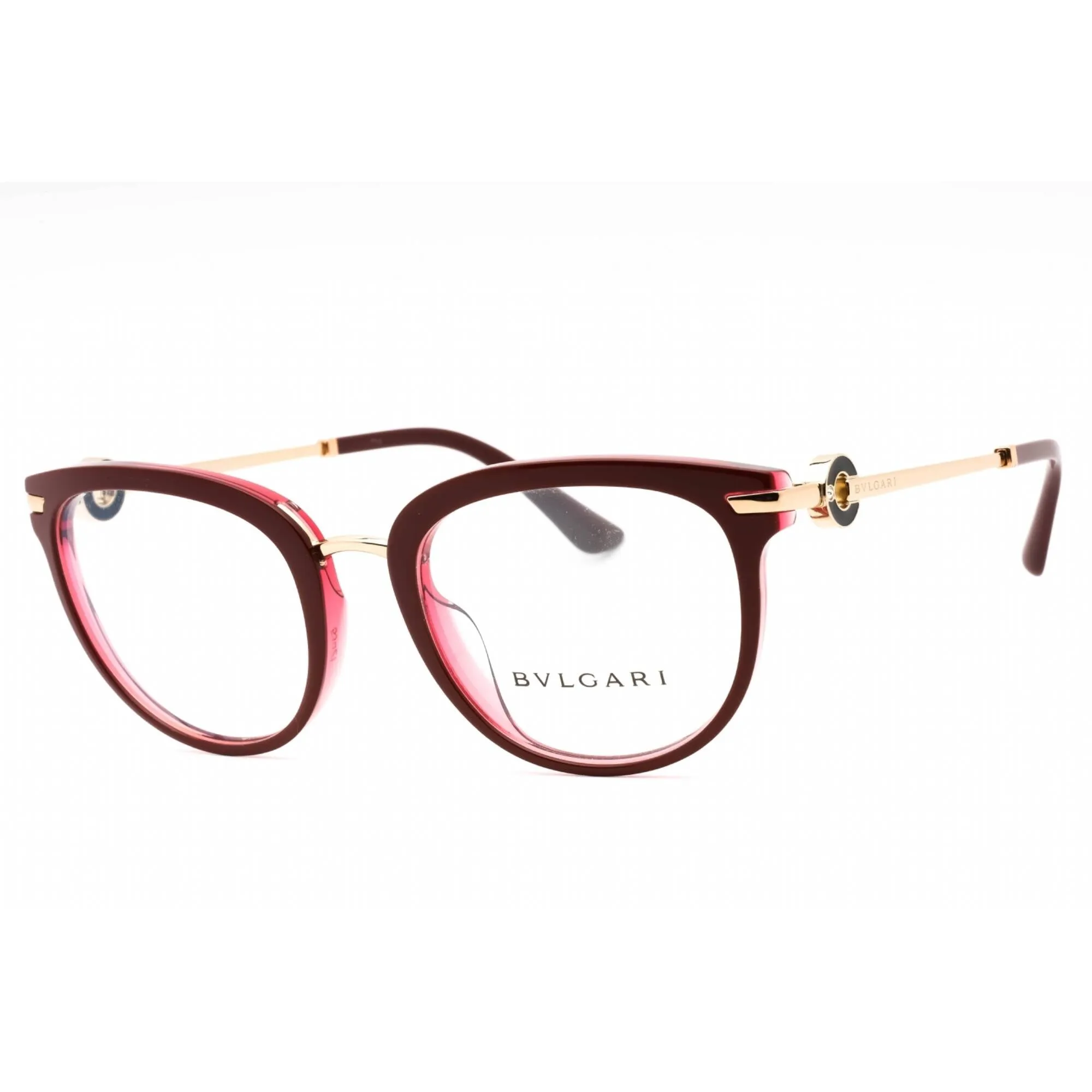 Bvlgari Women's Eyeglasses - Cherry Red Plastic Full Rim Oval Frame | 0BV4195BF 5469