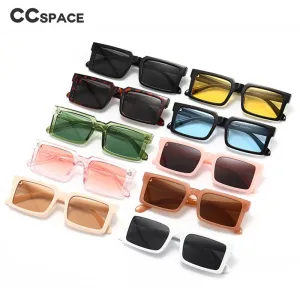 CCspace Women's Full Rim Square Resin Frame Sunglasses 49546