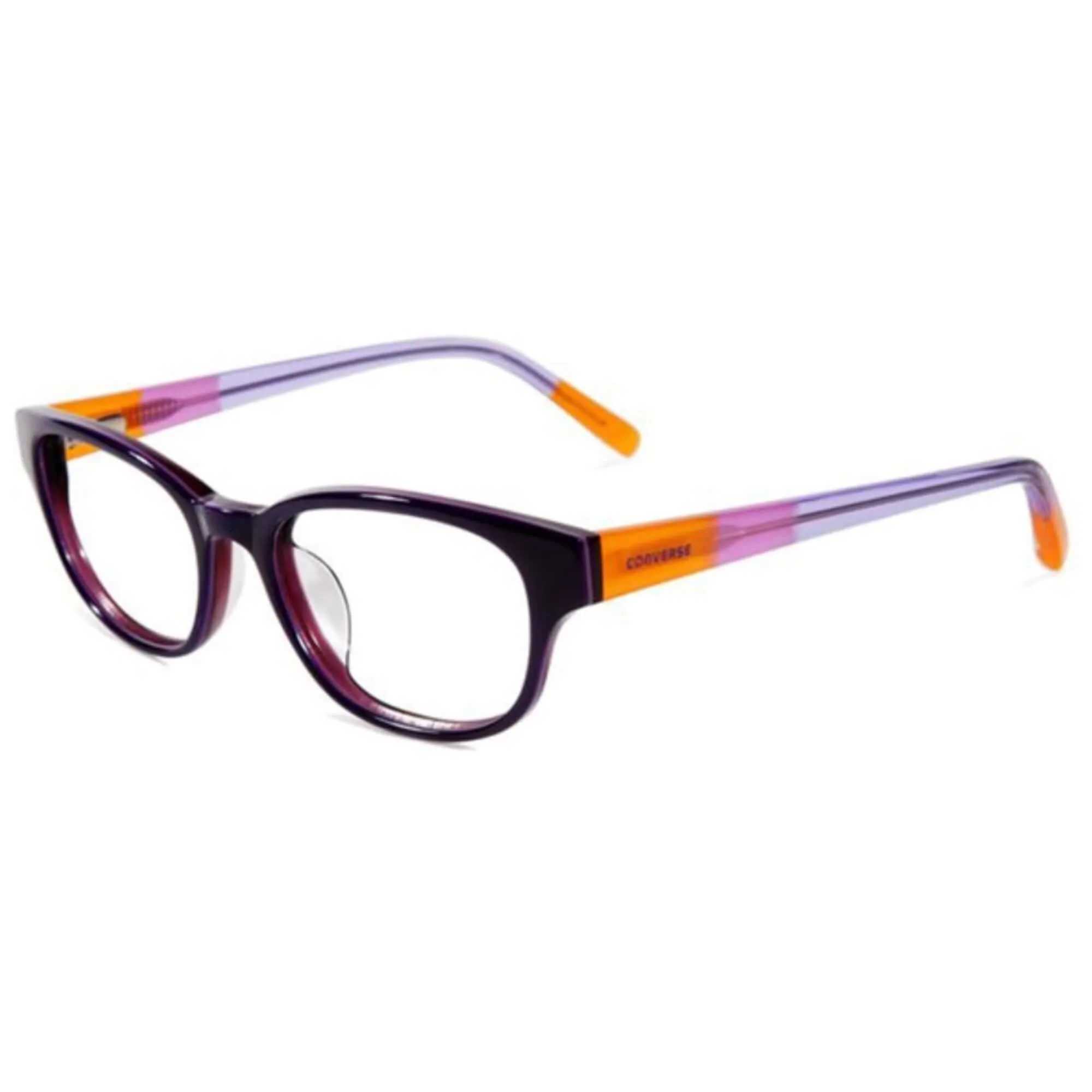 Converse Women's Eyeglasses - Purple Plastic Frame Demo Lens | CONVERSE Q005 PUR