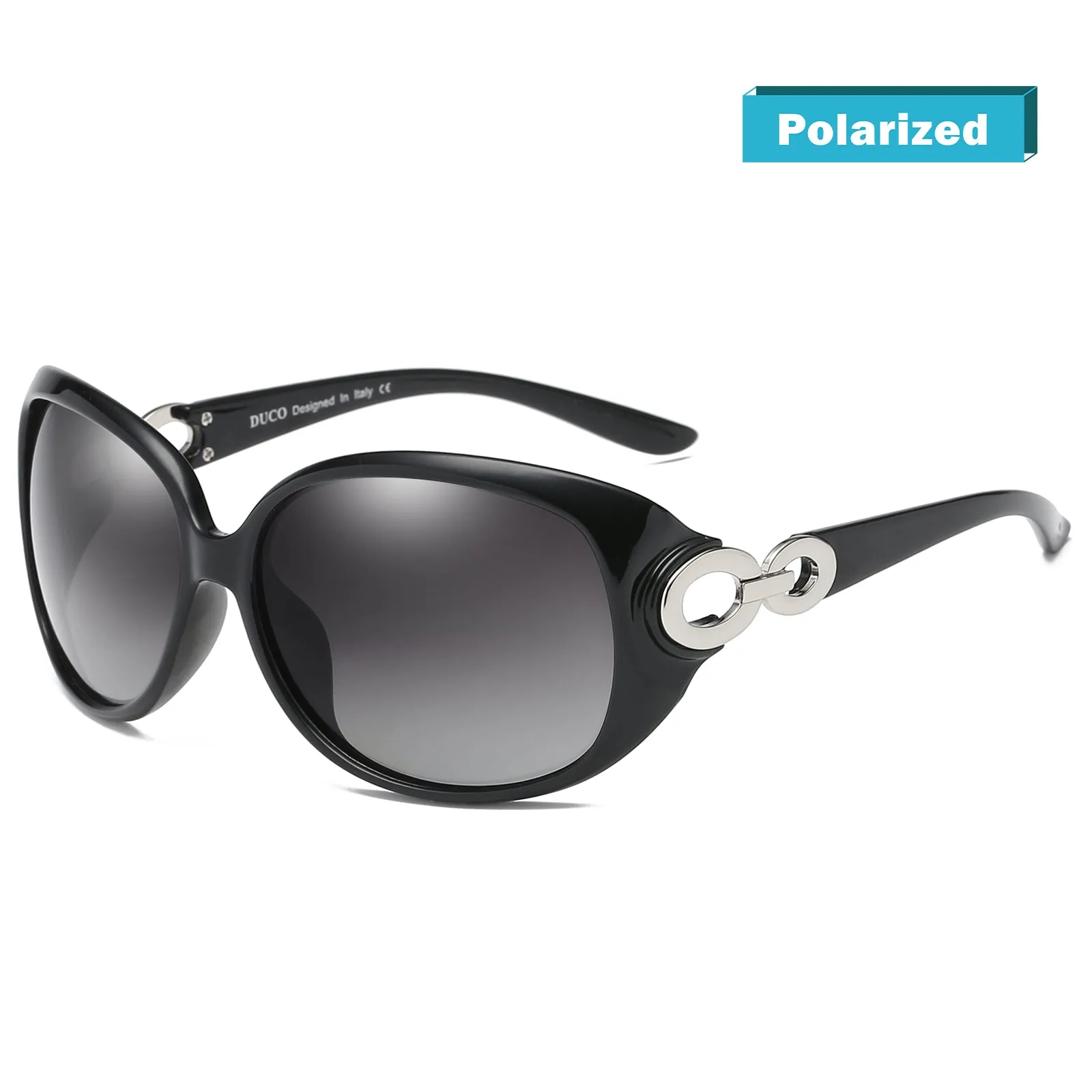 DUCO Classic Polarized Oversized Designer Sunglasses DC1220