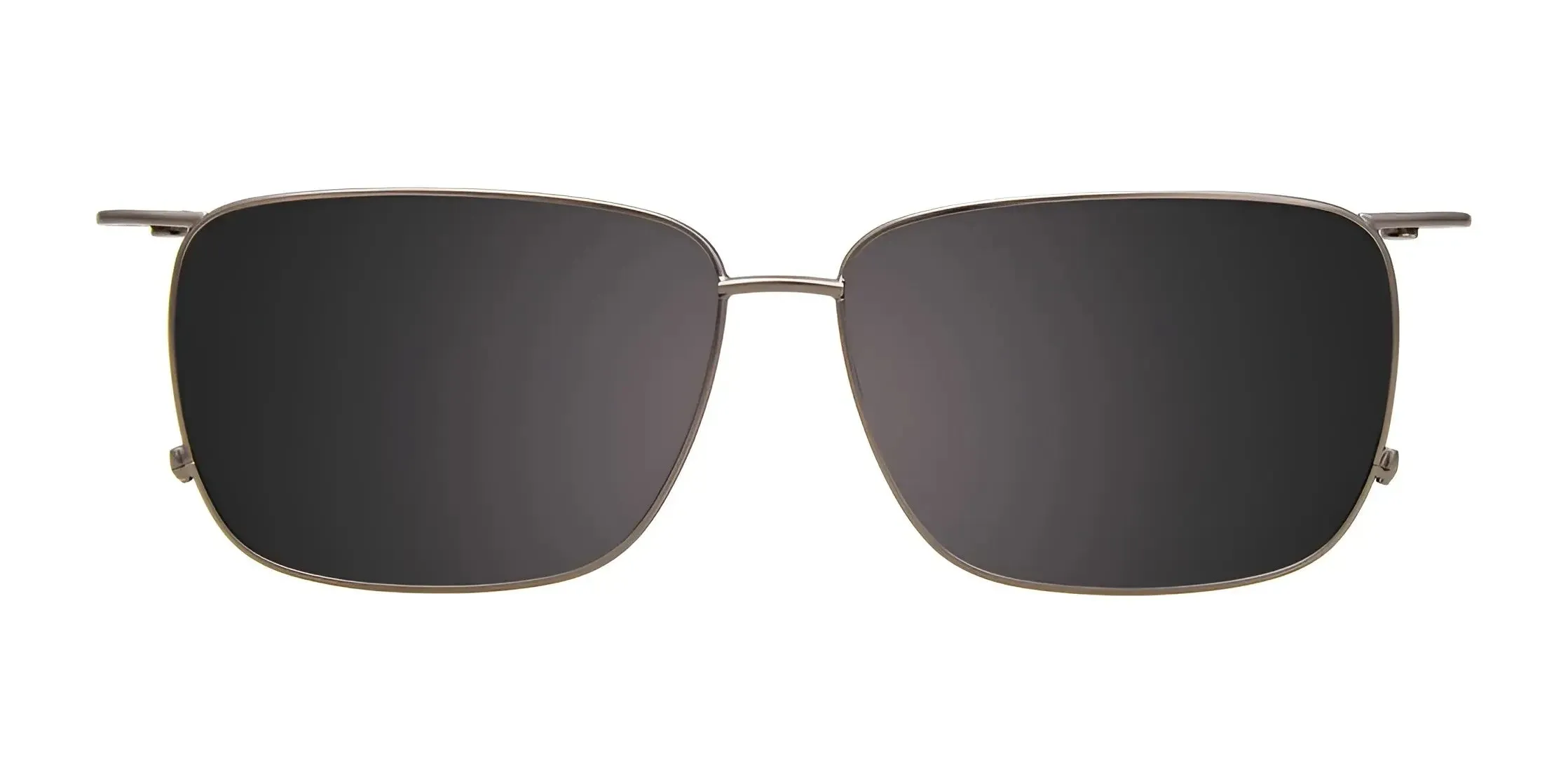 EasyClip EC589 Eyeglasses with Clip-on Sunglasses | Size 55