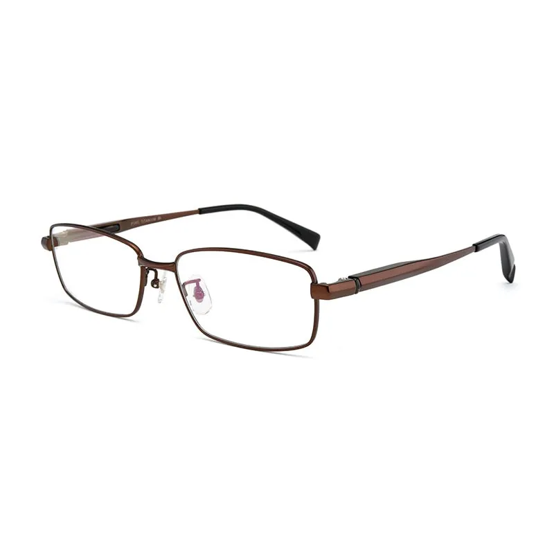 Hotochki Men's Full/Semi Rim Titanium Frame Progressive Reading Glasses 81133