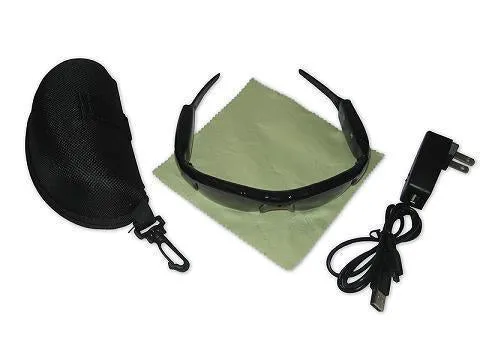 Journalists Video Recorder Digital Sunglasses Economical Rechargeable