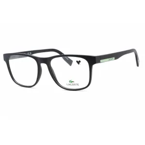 Lacoste Men's Eyeglasses - Full Rim Matte Blue Plastic Rectangular Frame | L2898 401