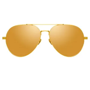 Linda Farrow Elgin C2 Aviator Sunglasses