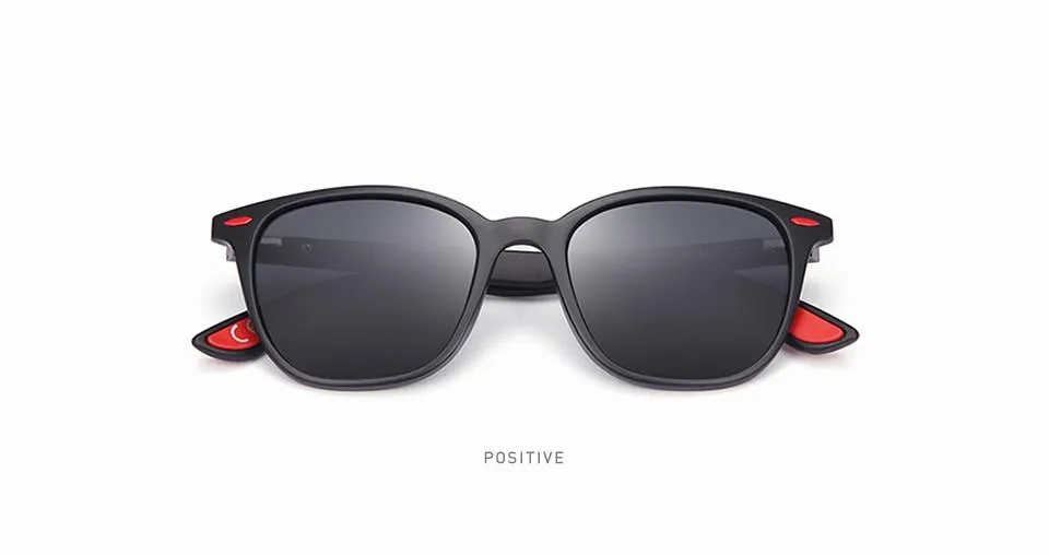 Men and Women Classic Design Polarized Square Frame Sungasses