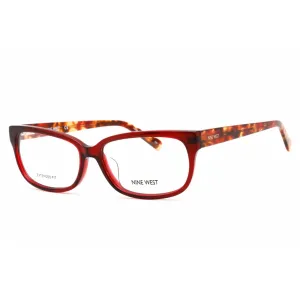 Nine West Women's Eyeglasses - Full Rim Burgundy Plastic Rectangular | NW5198X 650