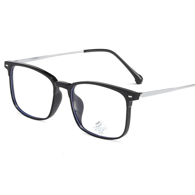 Reven Jate Unisex Full Rim Square Tr 90 Eyeglasses 81250