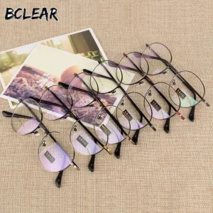 Unisex Full Rim Round Alloy Eyeglasses S801