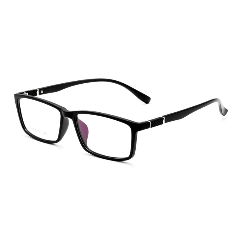 Yimaruili Men's Full Rim Square Frame Resin Eyeglasses D114