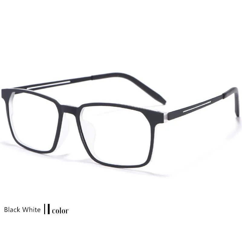 Yimaruili Unisex Full Rim Square Titanium Eyeglasses 8878