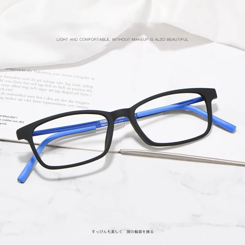Yimaruili Unisex Full Rim β Titanium Frame Eyeglasses 8802